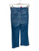 Mother Size 24 Med Light Wash Cotton Blend High Waist Flare Raw Hem Jeans Med Light Wash / 24
