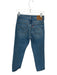 Levi's Size 25 Med Light Wash Cotton High Waist Button Fly Straight Jeans Med Light Wash / 25