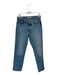 Levi's Size 25 Med Light Wash Cotton High Waist Button Fly Straight Jeans Med Light Wash / 25