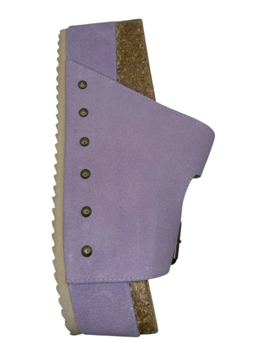 Intentionally Shoe Size 37 Lilac Brass Studs Platform Cork Sandals Lilac / 37