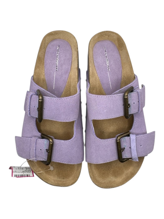 Intentionally Shoe Size 37 Lilac Brass Studs Platform Cork Sandals Lilac / 37