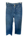 Maeve Size 24 Dark Wash Cotton Blend High Waist Wide Leg Cropped Jeans Dark Wash / 24