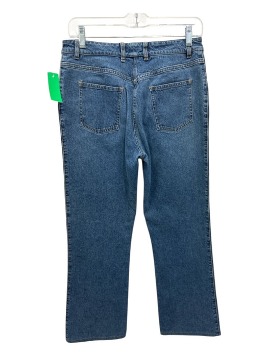 St John Sport Size 6 Medium Wash Cotton Denim Logo Charm Low Rise Jeans Medium Wash / 6