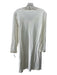 Hanro Size L White Cotton Long Sleeve Lace Detail 1/4 Button Dress White / L