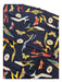 Salvatore Ferragamo Red, Yellow, White, Navy Silk Flowers Heel butterflies scarf Red, Yellow, White, Navy