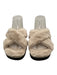 Stuart Weitzman Shoe Size 6.5 Beige & Black Faux Fur Rubber Sole Slide Sandals Beige & Black / 6.5
