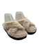 Stuart Weitzman Shoe Size 6.5 Beige & Black Faux Fur Rubber Sole Slide Sandals Beige & Black / 6.5