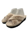 Stuart Weitzman Shoe Size 6.5 Beige & Black Faux Fur Rubber Sole Slide Sandals Beige & Black / 6.5