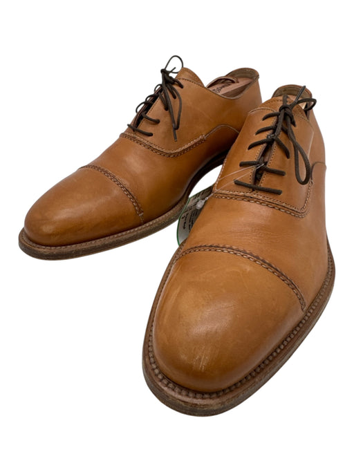 Bruno Magli Shoe Size 9 Brown Leather Solid Dress Cap Toe Men's Shoes Brown / 9