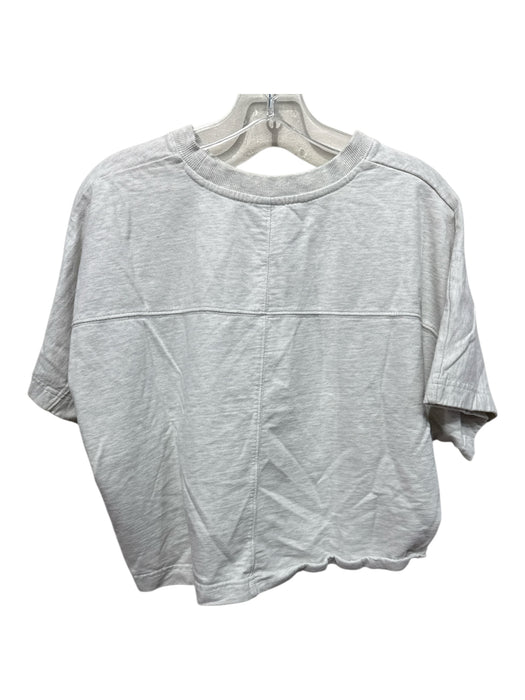 P.E Nation Size Medium Light Gray Cotton Short Sleeve graphic Logo Boxy Top Light Gray / Medium