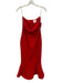 Cinq a Sept Size s / 4 Red Triacetate & Polyester Strapless Fitted Flare Dress Red / s / 4