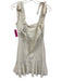 Alexis Size XS White & Black Viscose & Polyester Polka Dots Tie Straps Dress White & Black / XS