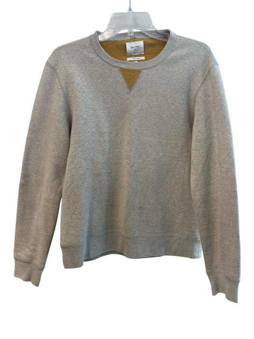 Billy Reid Size Small Oatmeal Cotton Long Sleeve Crew Neck Sweatshirt Oatmeal / Small