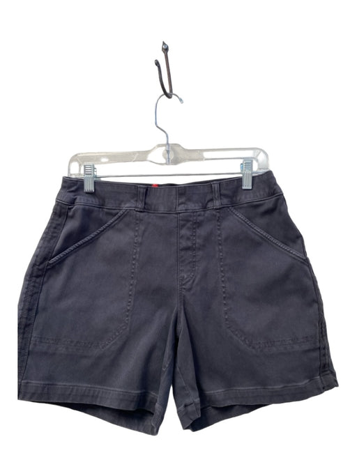 Spanx Size M Dark Gray Cotton Blend Pull on Elastic Waist Pockets Shorts Dark Gray / M