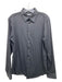 Theory Size M Black Cotton Blend Solid Button Down Men's Long Sleeve Shirt M