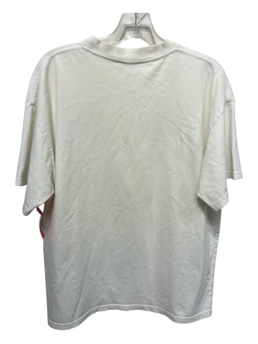 Balenciaga AS IS Size L White Cotton Graphic Men's Short Sleeve White / L