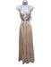 Lovers and Friends Size M Pale Pink Polyester Fully Sequined Cut Outs Maxi Dress Pale Pink / M