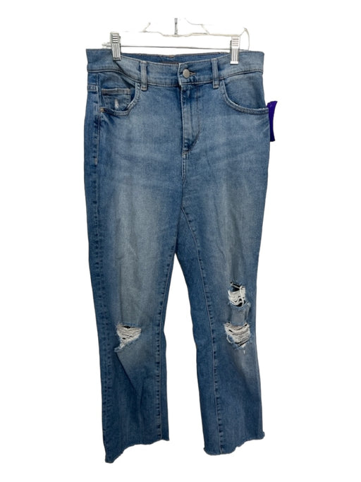 DL1961 Size 27 Medium Wash Cotton High Rise Ankle distressed Jeans Medium Wash / 27
