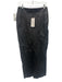 Retrofete Size XS Black Leather High Rise Paneled High Slit Maxi Skirt Black / XS