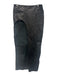 Retrofete Size XS Black Leather High Rise Paneled High Slit Maxi Skirt Black / XS