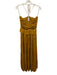 Ulla Johnson Size 6 Yellow Polyester Spaghetti Strap Pleated Maxi Dress Yellow / 6