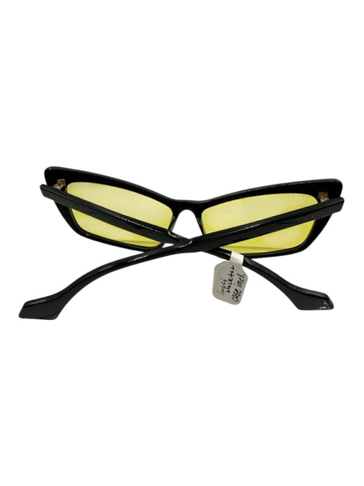 Gucci Black & Yellow Acetate Cat Eye Tinted Sunglasses Black & Yellow