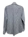 Michael Kors Collection Size 6 White & Blue Cotton Long Sleeve Striped Top White & Blue / 6
