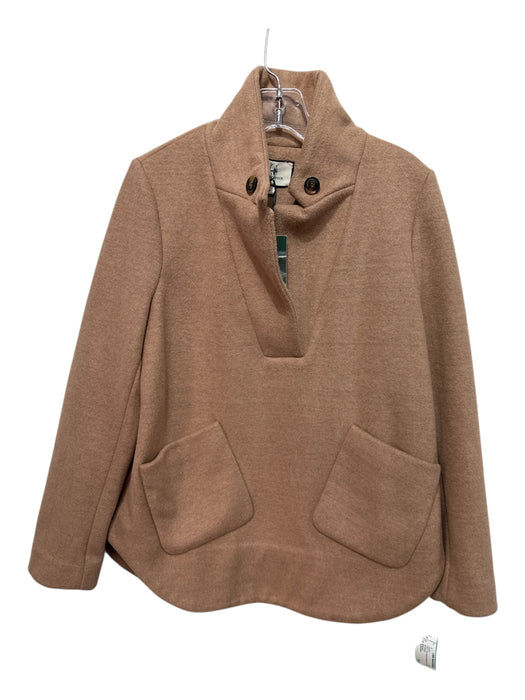 Tuckernuck Size S Tan Wool & Polyester Pullover Jacket Tan / S