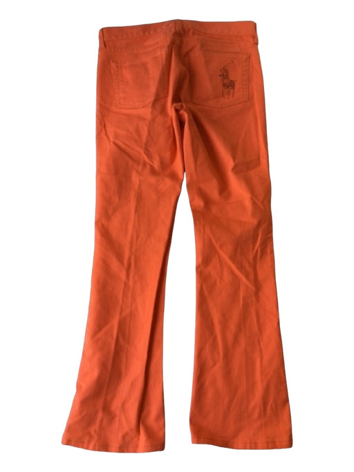 Ralph Lauren Black Size 29 Orange Cotton Embellished zip fly Jeans Orange / 29