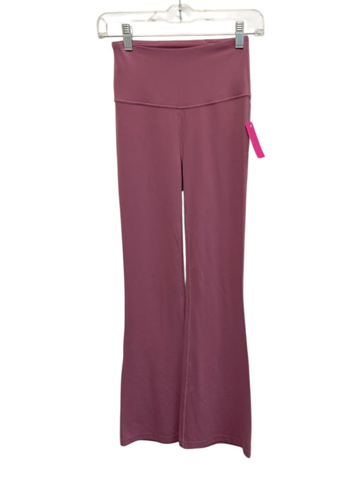 Lululemon Size 4 Light Pink Nylon Blend Elastic Waist Flare Hem Athletic Pants Light Pink / 4