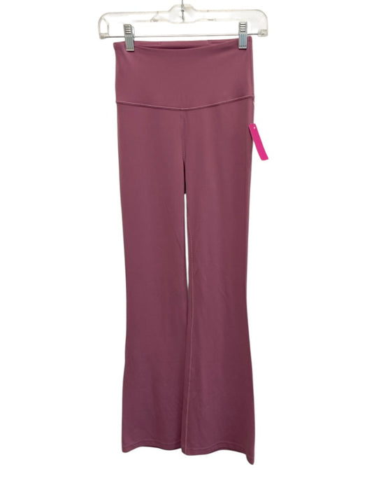 Lululemon Size 4 Light Pink Nylon Blend Elastic Waist Flare Hem Athletic Pants Light Pink / 4