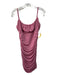 Lovers + Friends Size Medium Pink Polyester & Elastane Spaghetti Strap Dress Pink / Medium