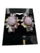 Lele Sadoughi Purple & Clear Acetate Stone Floral Post Back Earrings Purple & Clear