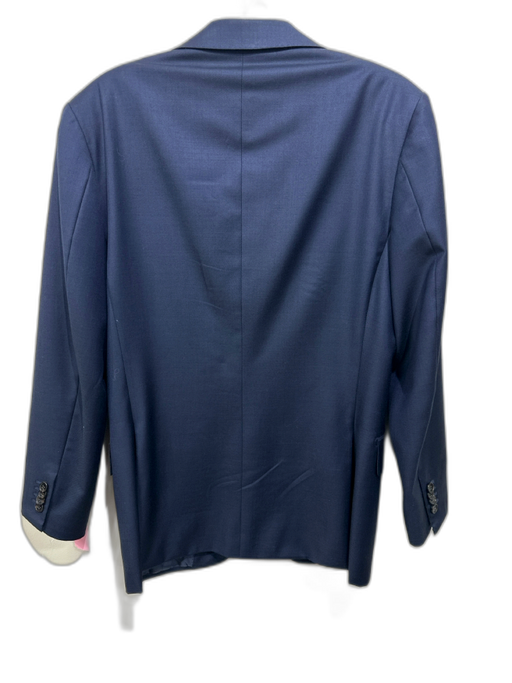 Suitsupply Navy Blue Wool Solid 2 Button Men's Blazer Navy Blue / 44