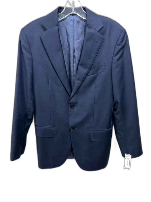 Suitsupply Navy Blue Wool Solid 2 Button Men's Blazer Navy Blue / 44