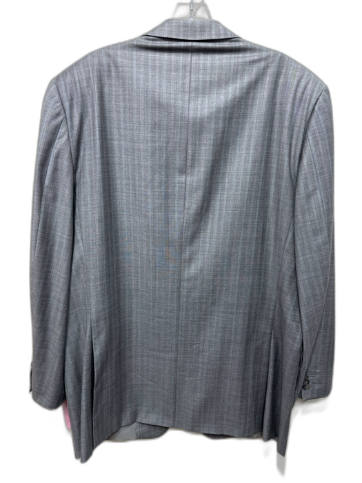 Ermenegildo Zegna Gray & Multi-Color Wool Plaid 2 Button Men's Blazer Gray & Multi-Color / 58