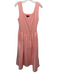 J. Crew Size M Peach Orange Cotton Blend Sleeveless Gathered Maxi Dress Peach Orange / M