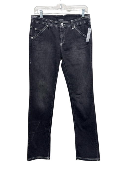 Versace Jeans Couture Size 28/42 Faded Black Cotton Denim Low Rise Pockets Jeans Faded Black / 28/42