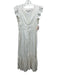 Cleobella Size XS White Cotton Ruffle Cap Sleeve Floral Eyelet Buttons Dress White / XS