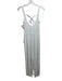 FP Movement Size XS White Viscose Sleeveless Fringe Micropleat Crinkle Jumpsuit White / XS