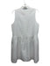 Tuckernuck Size M White Polyester Sleeveless Windowpane 1/4 Button Dress White / M