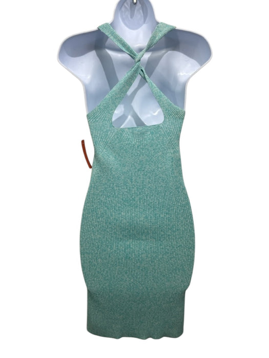 Solid & Striped Size S Seafoam Green Viscose & Nylon Sleeveless Knit Mini Dress Seafoam Green / S