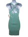 Solid & Striped Size S Seafoam Green Viscose & Nylon Sleeveless Knit Mini Dress Seafoam Green / S