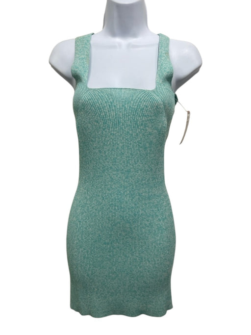Solid & Striped Size S Seafoam Green Viscose & Nylon Sleeveless Knit Mini Dress Seafoam Green / S