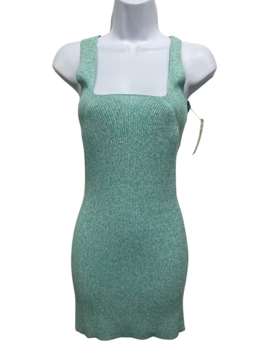 Solid & Striped Size S Seafoam Green Viscose & Nylon Sleeveless Knit Mini Dress Seafoam Green / S