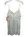 Alice + Olivia Size 12 White Viscose Spaghetti Strap Floral Eyelet Mini Dress White / 12
