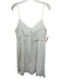 Alice + Olivia Size 12 White Viscose Spaghetti Strap Floral Eyelet Mini Dress White / 12