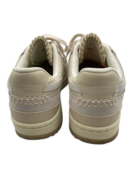 Rag & Bone Shoe Size 38 Beige & Cream Suede & Leather Lace Up Low Top Sneakers Beige & Cream / 38