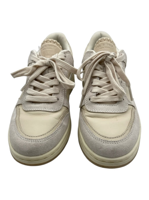 Rag & Bone Shoe Size 38 Beige & Cream Suede & Leather Lace Up Low Top Sneakers Beige & Cream / 38