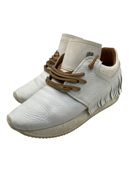 Esse Ut Esse Shoe Size 36 Cream White Leather Fringe Leather Laces Sneakers Cream White / 36